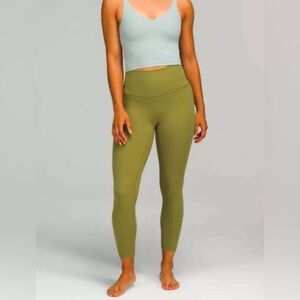 Lululemon Women’s Align HR Pants 25” Leggings in Olive Green Sz 12